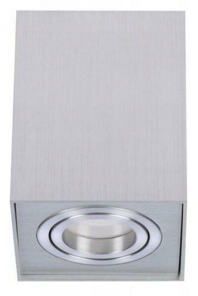 Stropní bodové přisazené svítidlo AZzardo Eloy 1 aluminium AZ0991 GU10 1x50W IP20 9,5cm hranaté hliníkové