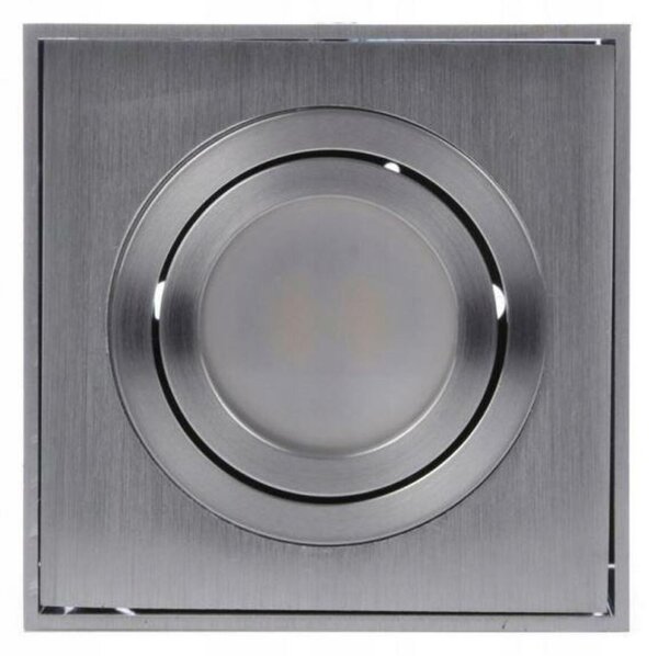 Stropní bodové přisazené svítidlo AZzardo Eloy 1 aluminium AZ0991 GU10 1x50W IP20 9,5cm hranaté hliníkové