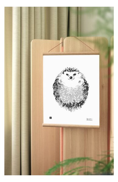 Plakát Hedgehog 30x40 cm Teemu Järvi Illustrations