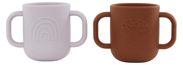 Silikonové hrnečky Kappu Lavender Caramel set 2 ks Oyoy