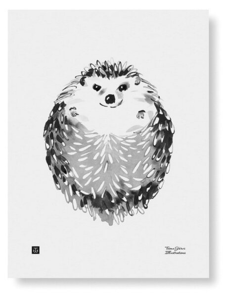 Plakát Hedgehog 30x40 cm Teemu Järvi Illustrations