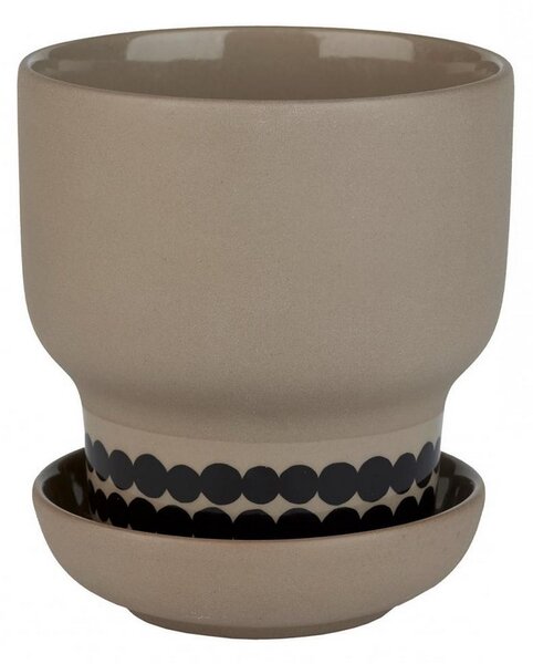 Květináč Siirtolapuutarha Herb Pot Brown 9,5 cm Marimekko