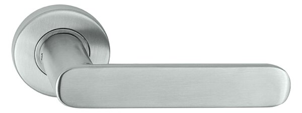 Dveřní kování TWIN LEKO FINE IH 004 KOV (EN 1906 tř.3), klika/klika, kulatá rozeta, Kulatá rozeta s otvorem pro obyčejný klíč BB, Twin E (nerez matná)