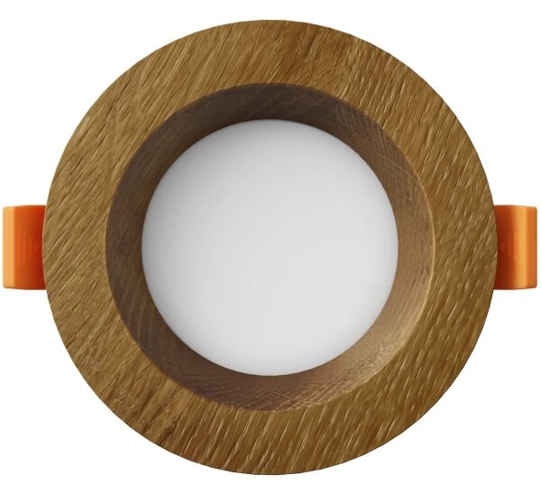 APLED - LED Podhledové RONDO WOODLINE LED/3W/230V 4000K pr. 9 cm dub masiv