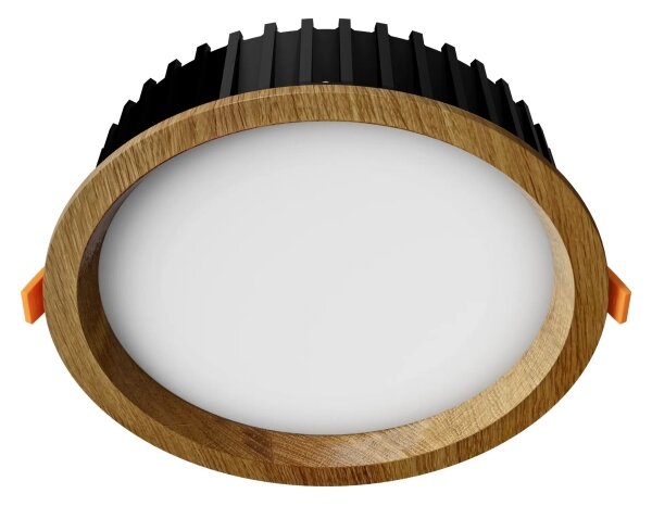 APLED - LED Podhledové RONDO WOODLINE LED/12W/230V 3000K pr. 20 cm dub masiv