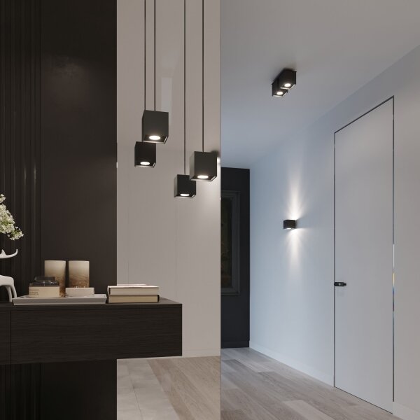 Brilagi - LED Nástěnné svítidlo MURO 1xG9/4W/230V černá