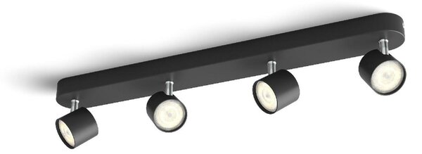 Philips Star bodové LED svítidlo 4x4,5W 2000lm 2700K IP20 stmívatelné, černé