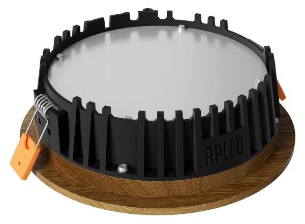 APLED - LED Podhledové RONDO WOODLINE LED/6W/230V 4000K pr. 15 cm dub masiv