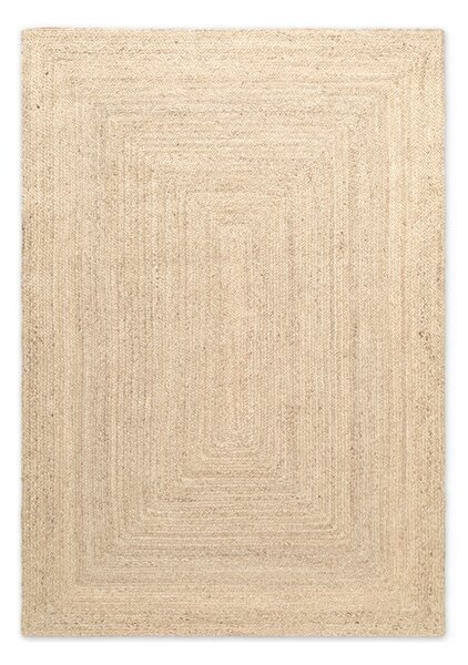 Oboustranný/ručně tkaný jutový koberec ve světle přírodní barvě 80x150 cm Juno – Hanse Home