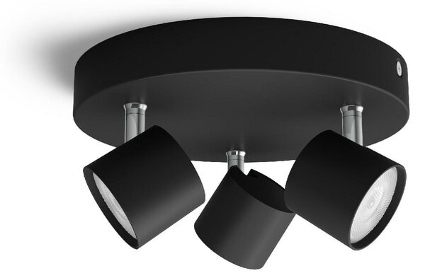 Philips Star bodové LED svítidlo 3x4,5W 1500lm 2700K IP20 stmívatelné, černé