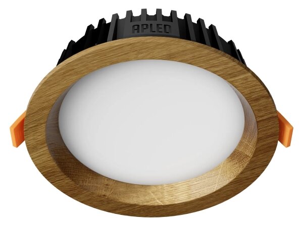 APLED - LED Podhledové RONDO WOODLINE LED/6W/230V 4000K pr. 15 cm dub masiv