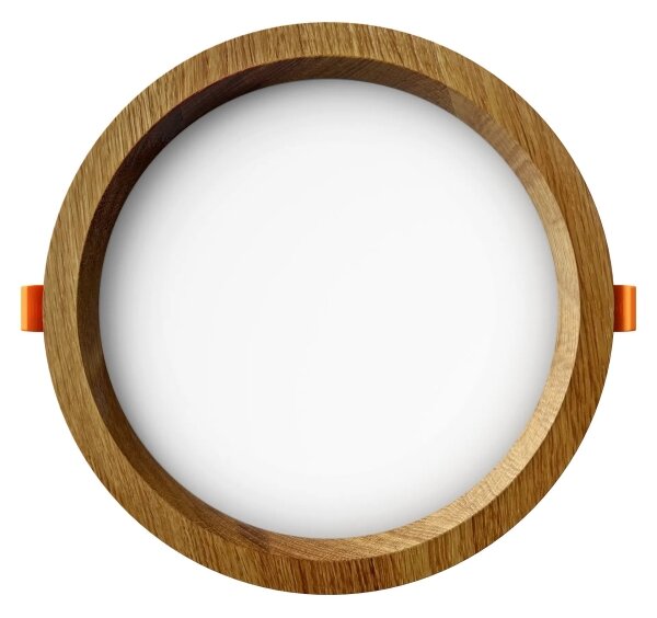 APLED - LED Podhledové RONDO WOODLINE LED/12W/230V 3000K pr. 20 cm dub masiv