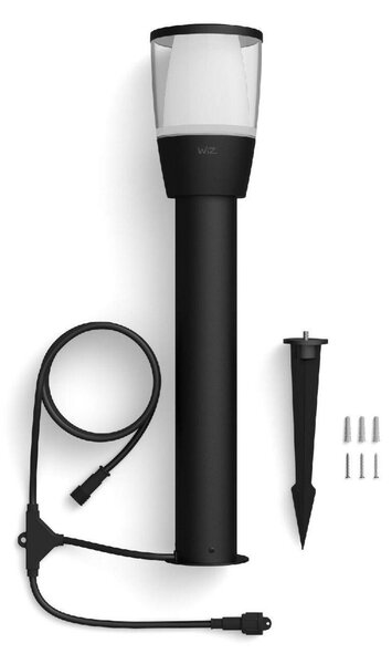 WiZ Elpas 12V venkovní sloupkové LED svítidlo 3,6W 320lm 2700-5000K RGB IP65 52cm, černé - rozšíření