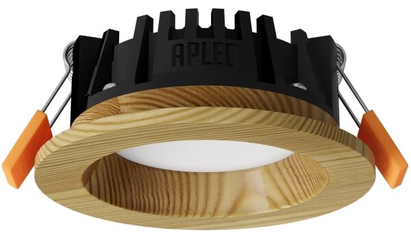 APLED - LED Podhledové RONDO WOODLINE LED/3W/230V 4000K pr. 9 cm borovice masiv