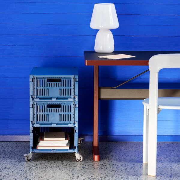 HAY Úložný box Colour Crate, Medium, Electric Blue