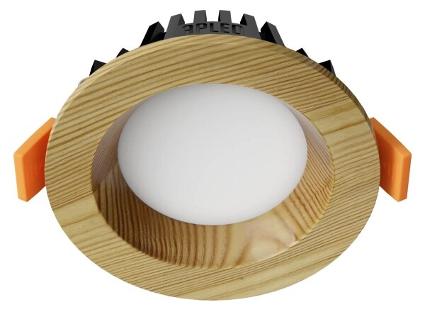 APLED - LED Podhledové RONDO WOODLINE LED/3W/230V 3000K pr. 9 cm borovice masiv