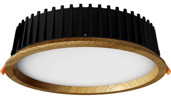 APLED - LED Podhledové RONDO WOODLINE LED/18W/230V 4000K pr. 26 cm dub masiv