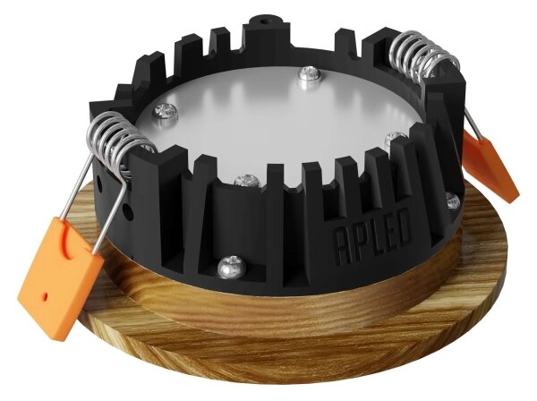 APLED - LED Podhledové RONDO WOODLINE LED/3W/230V 4000K pr. 9 cm jasan masiv