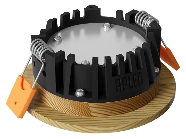 APLED - LED Podhledové RONDO WOODLINE LED/3W/230V 3000K pr. 9 cm borovice masiv