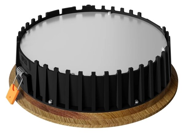 APLED - LED Podhledové RONDO WOODLINE LED/12W/230V 3000K pr. 20 cm dub masiv