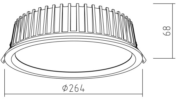 APLED - LED Podhledové RONDO WOODLINE LED/18W/230V 3000K pr. 26 cm jasan masiv