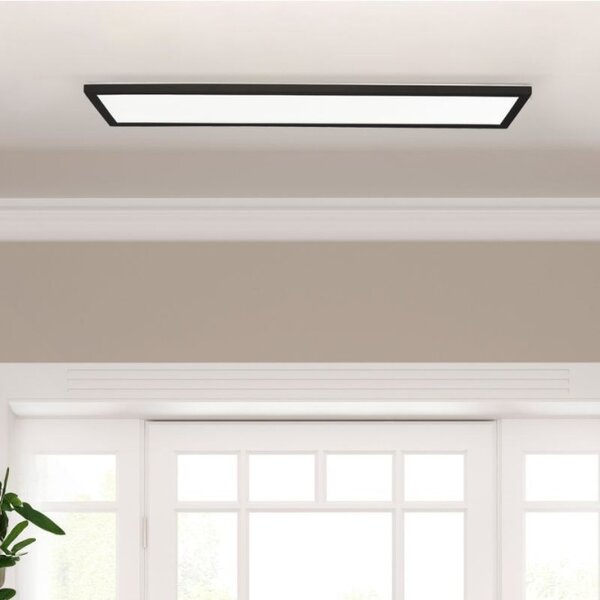 Brilliant G80875A76 Stropní LED svítidlo MILTON Backlight 24W 4000K IP44 černé