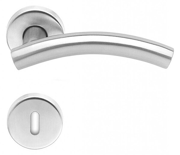 Dveřní kování Lienbacher Vega (nerez mat), klika-klika, Otvor pro obyčejný klíč BB, Lienbacher nerez mat