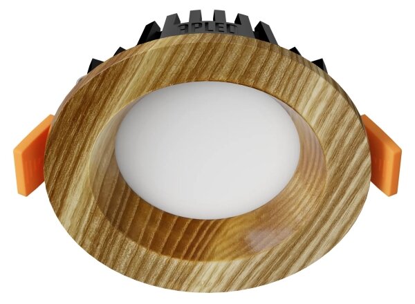 APLED - LED Podhledové RONDO WOODLINE LED/3W/230V 4000K pr. 9 cm jasan masiv