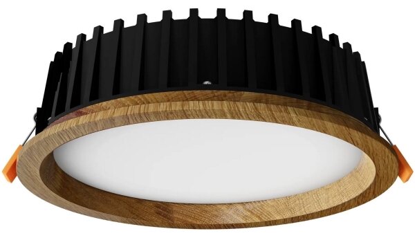APLED - LED Podhledové RONDO WOODLINE LED/12W/230V 3000K pr. 20 cm dub masiv