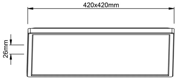 Brilliant G99877A05 Stropní LED svítidlo MILTON Backlight 24W 4000K
