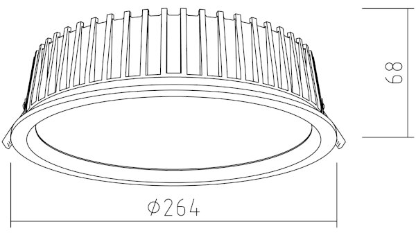 APLED - LED Podhledové RONDO WOODLINE LED/18W/230V 4000K pr. 26 cm jasan masiv