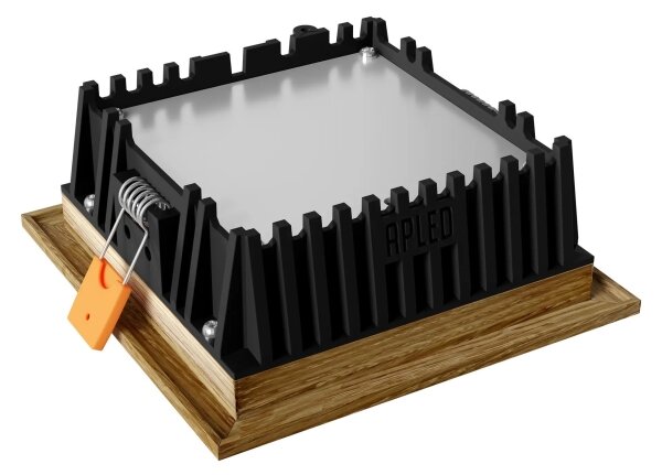 APLED - LED Podhledové SQUARE WOODLINE LED/6W/230V 4000K 12x12 cm dub masiv