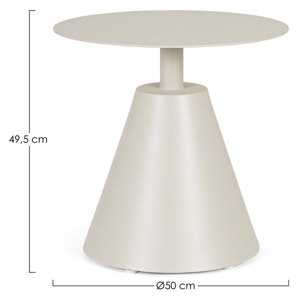 Hliníkový kulatý zahradní stolek ø 50 cm Aloha – Bizzotto