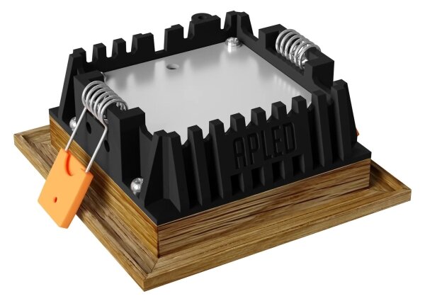 APLED - LED Podhledové SQUARE WOODLINE LED/3W/230V 3000K 9x9 cm dub masiv