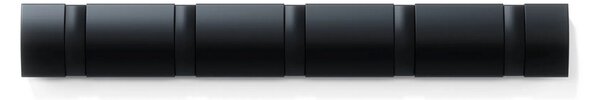 Věšák na zeď Flip Black in Black 5 háčků Umbra