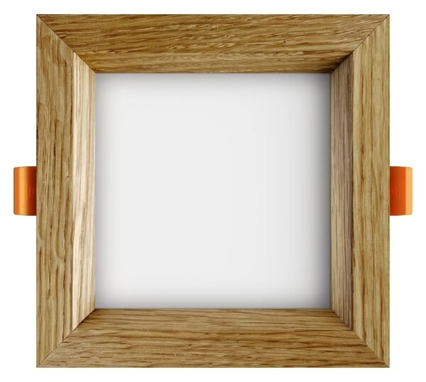 APLED - LED Podhledové SQUARE WOODLINE LED/6W/230V 4000K 12x12 cm dub masiv