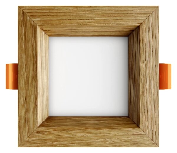 APLED - LED Podhledové SQUARE WOODLINE LED/3W/230V 3000K 9x9 cm dub masiv