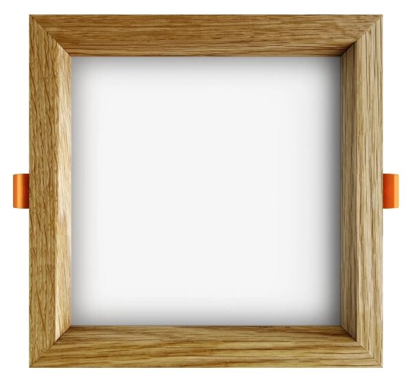 APLED - LED Podhledové SQUARE WOODLINE LED/12W/230V 4000K 17x17 cm dub masiv