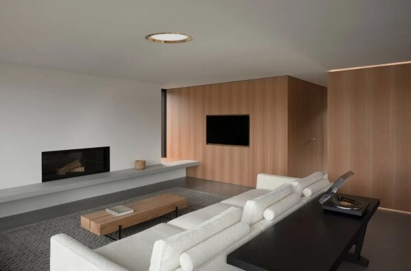 APLED - LED Podhledové RONDO WOODLINE LED/18W/230V 3000K pr. 26 cm jasan masiv