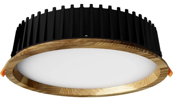 APLED - LED Podhledové RONDO WOODLINE LED/18W/230V 3000K pr. 26 cm jasan masiv