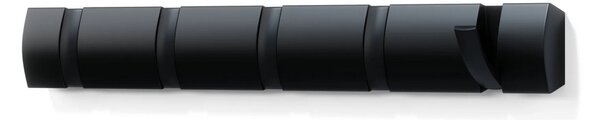 Věšák na zeď Flip Black in Black 5 háčků Umbra