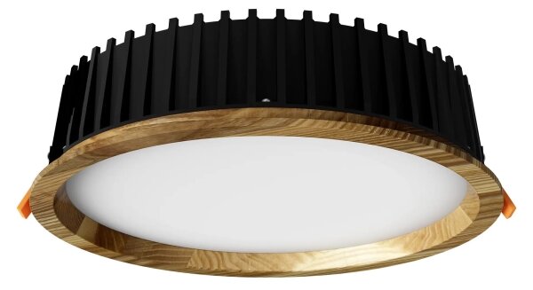APLED - LED Podhledové RONDO WOODLINE LED/18W/230V 4000K pr. 26 cm jasan masiv