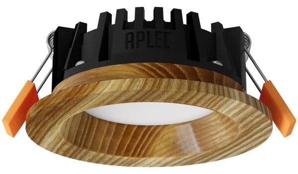 APLED - LED Podhledové RONDO WOODLINE LED/3W/230V 3000K pr. 9 cm jasan masiv