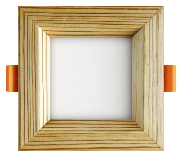 APLED - LED Podhledové SQUARE WOODLINE LED/3W/230V 4000K 9x9 cm borovice masiv