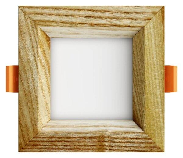 APLED - LED Podhledové SQUARE WOODLINE LED/3W/230V 3000K 9x9 cm jasan masiv