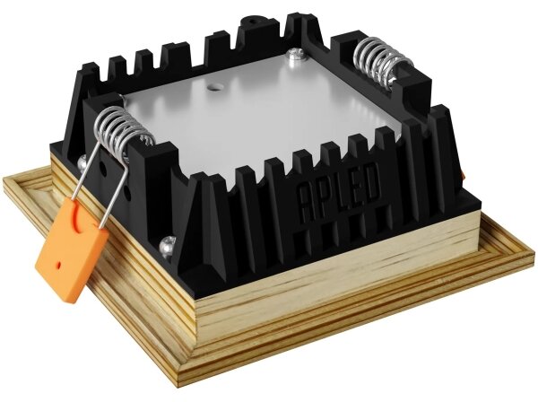 APLED - LED Podhledové SQUARE WOODLINE LED/3W/230V 4000K 9x9 cm borovice masiv