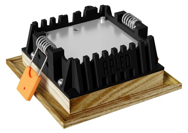 APLED - LED Podhledové SQUARE WOODLINE LED/3W/230V 3000K 9x9 cm jasan masiv