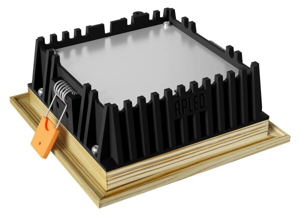 APLED -LED Podhledové SQUARE WOODLINE LED/6W/230V 4000K 12x12 cm borovice masiv