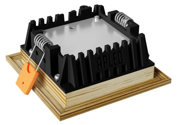 APLED - LED Podhledové SQUARE WOODLINE LED/3W/230V 3000K 9x9 cm borovice masiv