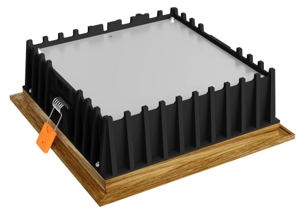 APLED - LED Podhledové SQUARE WOODLINE LED/12W/230V 4000K 17x17 cm dub masiv